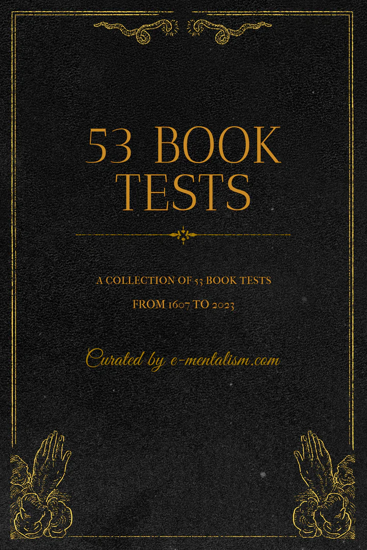 e-mentalism – 53 Book Tests (Curated by e-mentalism)
