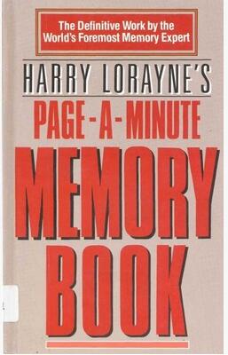 Page a Minute Memory Book by Harry Lorayne