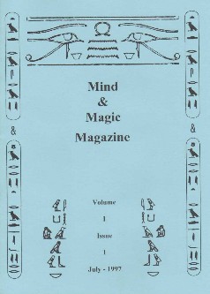 Ted Lesley Mind Magic magazine Vol 1 Issue 1 July 1997