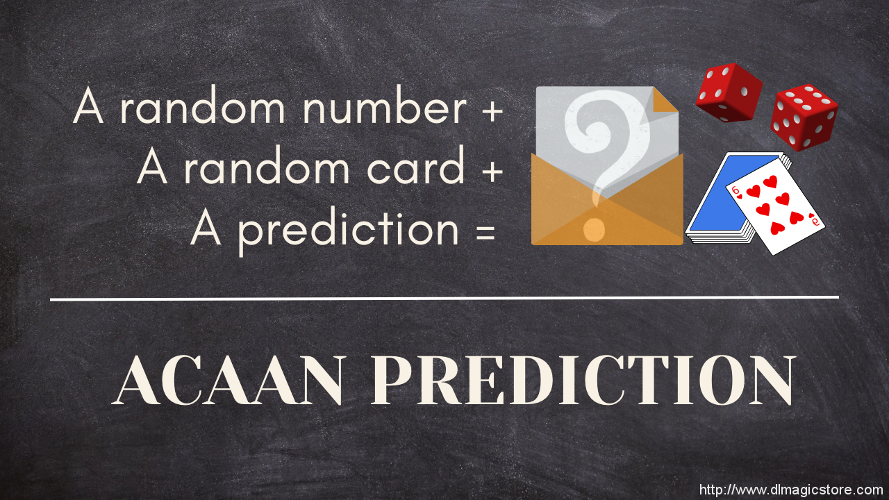 Acaan Prediction by Francesco Ceriani (Instant Download)