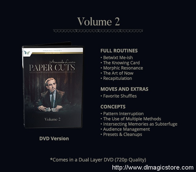 Armando Lucero – Paper Cuts Vol. 2 – Digital Version FULL HD