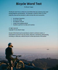 Bicycle Word Test (eBook) by Boyet Vargas (Instant Download)