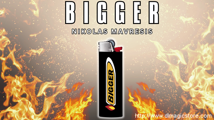 BIGGER by Nikolas Mavresis (Gimmick Not Included)