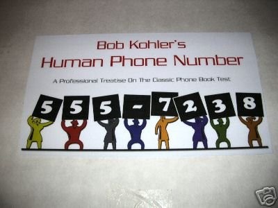 Human Phone Number by Bob Kohler