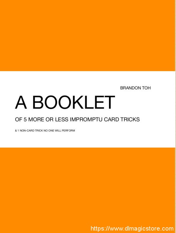 Brandon Toh – A Booklet