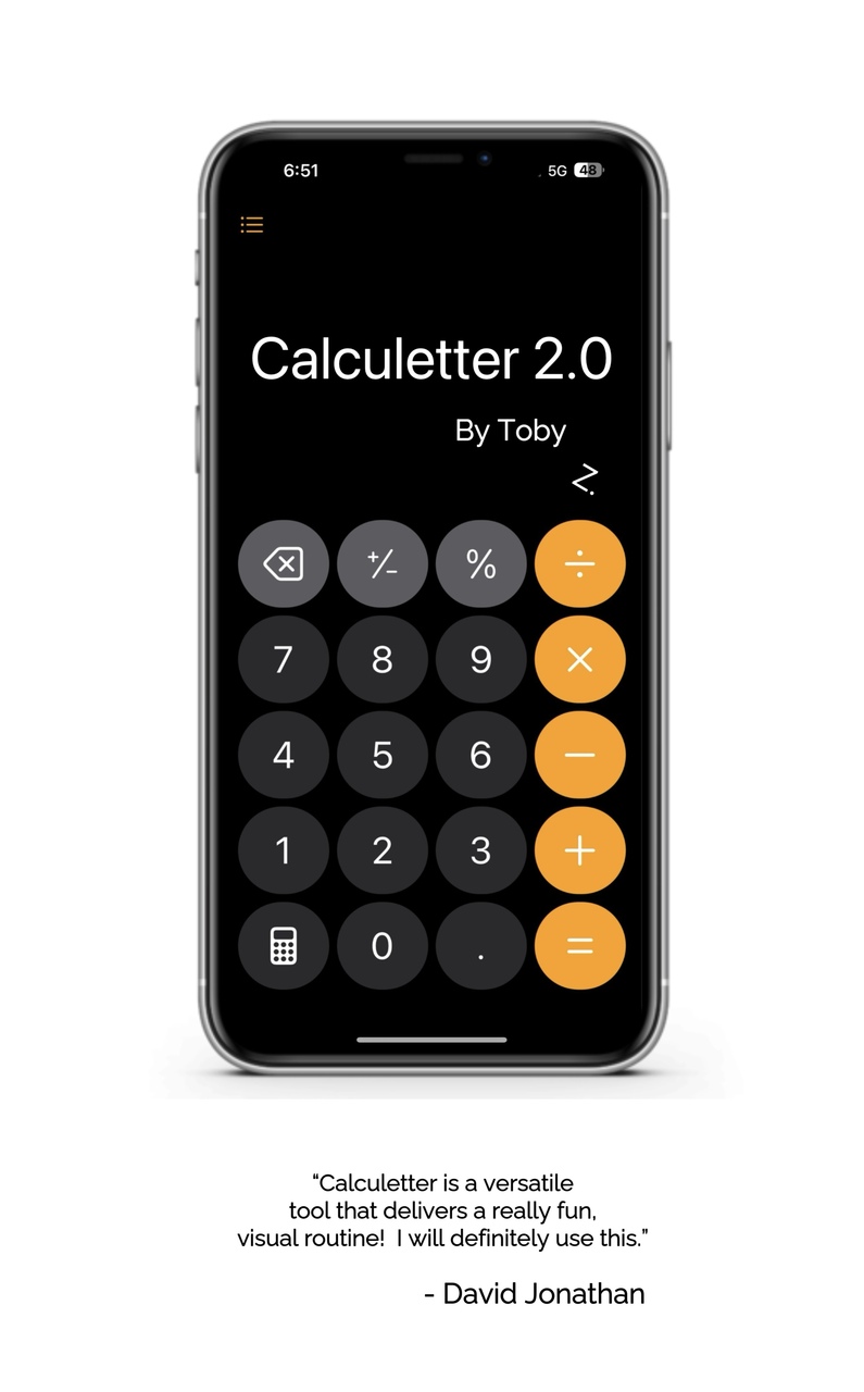 Calculetter 2.0 by Toby Z. (Instant Download)
