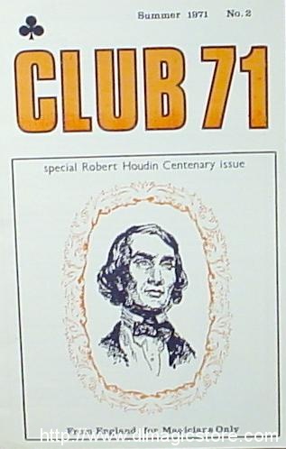 Club 71 Magic Magazine
