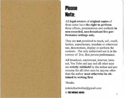 Complete Mentalism Act by michael Weber