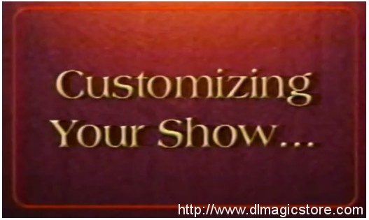 Customizing Your Show by Tony Daniels