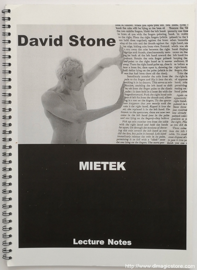 David Stone – Mietek – Lecture Notes