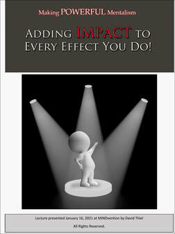 David Thiel – Adding IMPACT To Every Routine You Do