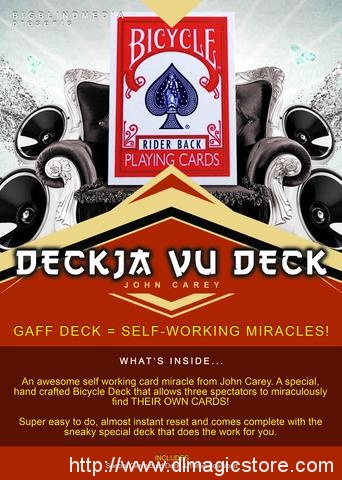 DeckJa Vu Deck by John Carey (Gimmick not included)
