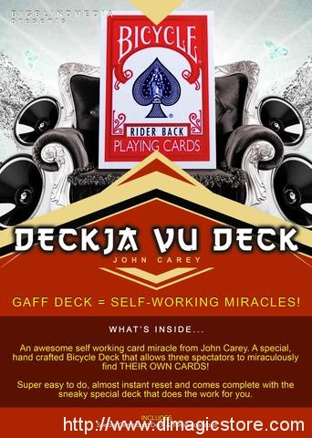 DeckJa Vu Deck by John Carey (Gimmick not included)