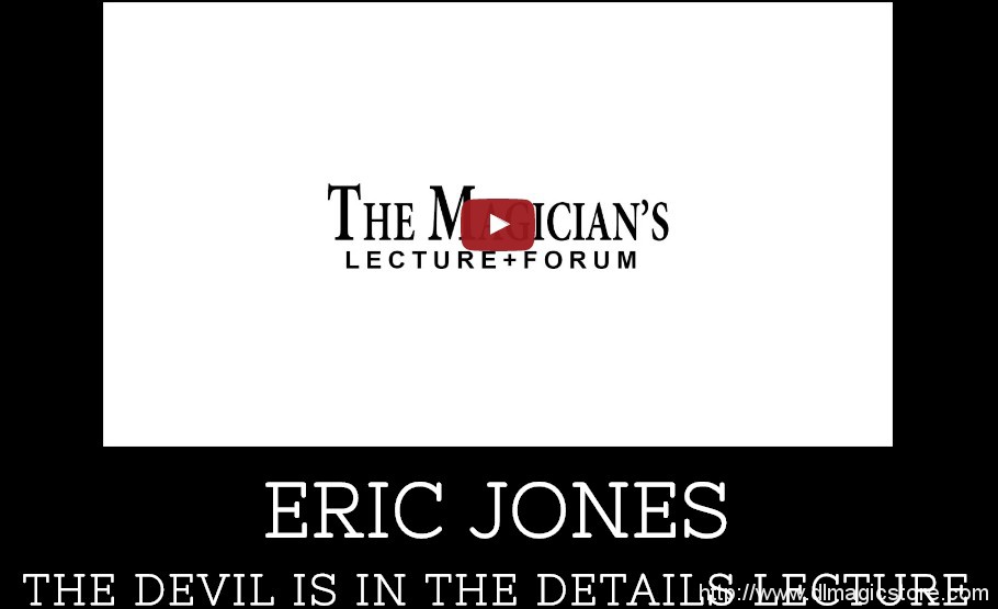 Eric Jones Las Vegas Live Magic Lecture December 2016