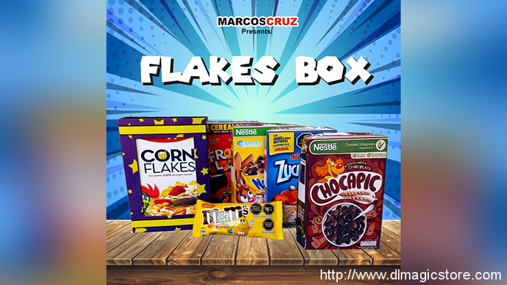 FLAKES BOX by Marcos Cruz (Gimmick Not Included)