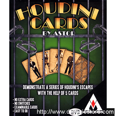 Houdini Cards by Astor Magic (Gimmick Not Included)