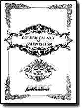 Jack Bridwell – The Golden Galaxy of Mentalism