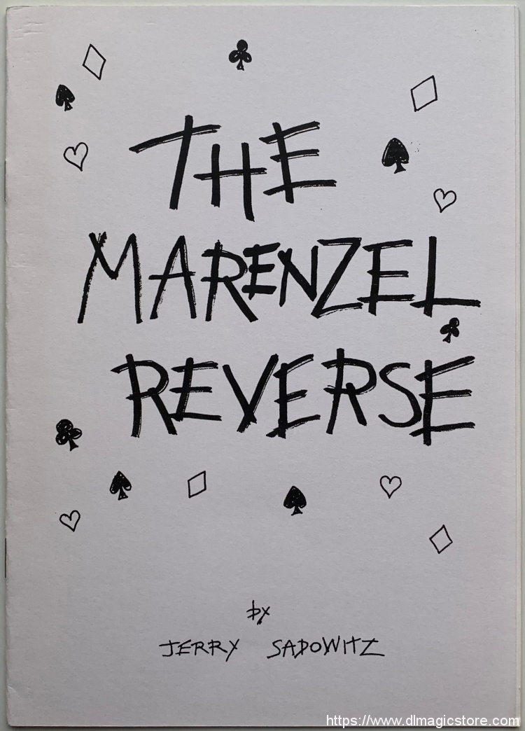 Jerry Sadowitz – The Marenzel Reverse