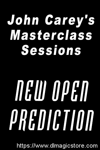 John Carey – New Open Prediction Masterclass