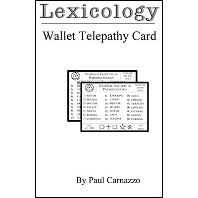 Lexicology with Telepathy card by Paul Carnazzo