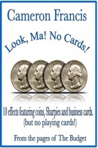 Look, Ma, No Cards! by Cameron Francis (Instant Download)