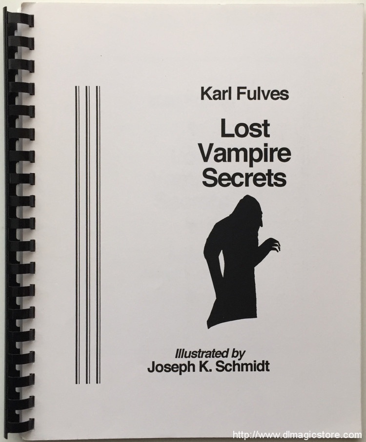 Lost Vampire Secrets by Karl Fulves