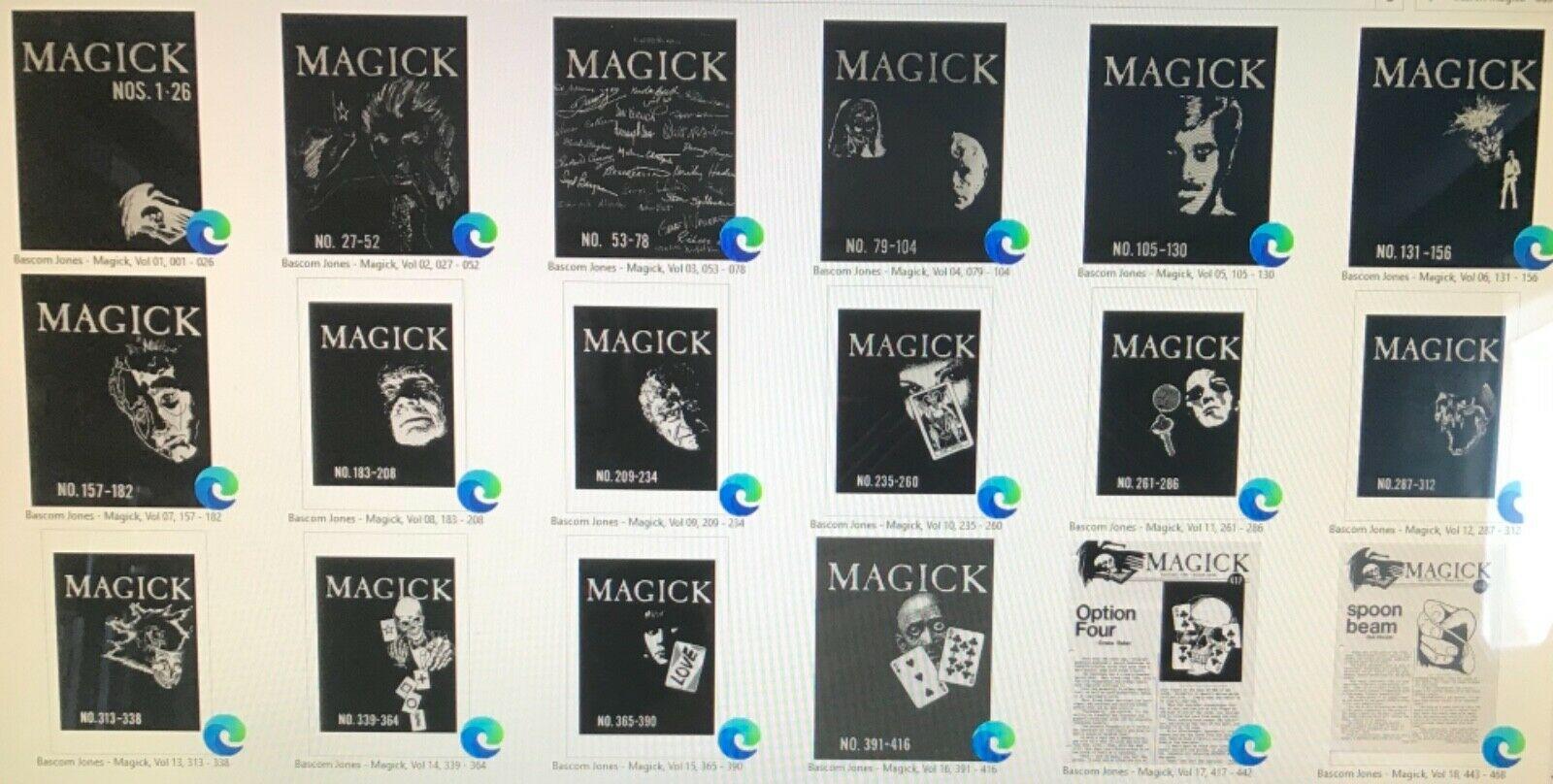 Magick by Bascom Jones (Volume 1-20, Issues 1-496)