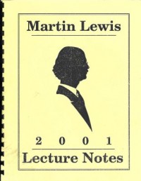 Martin Lewis – 2001 Lecture Notes