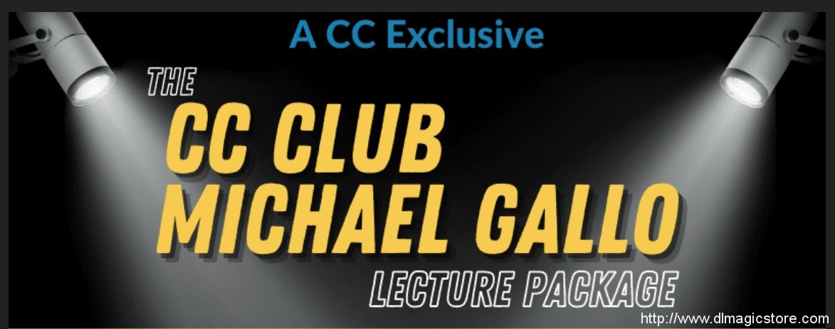 Mike Gallo – Coin Magic for Pizza, Soda, and Smokes, Michael Gallo 2022 Coin Lecture