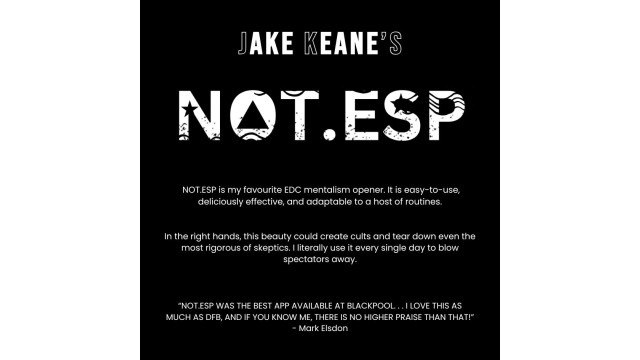NOT.ESP by Jake Keane