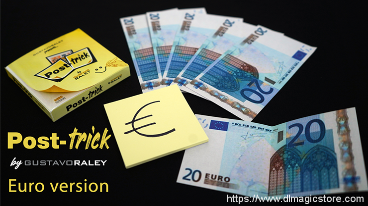 POST TRICK EURO by Gustavo Raley (Gimmicks Not Included)