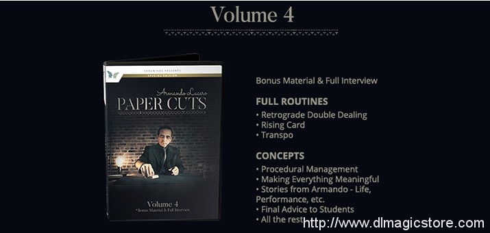 Paper Cuts Secret Volume by Armando Lucero (Vol 4)