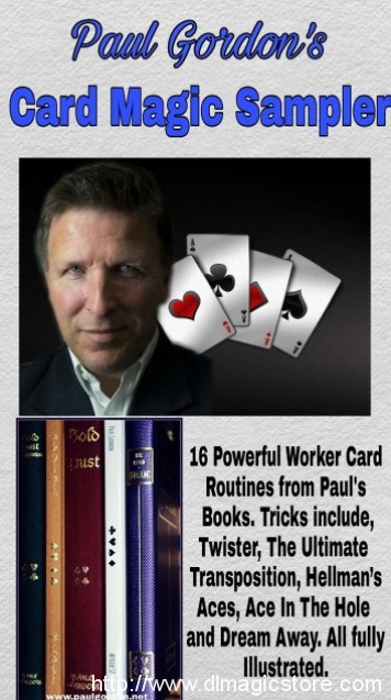 Paul Gordon’s Card Magic Sampler e-book – 16 powerful workers.