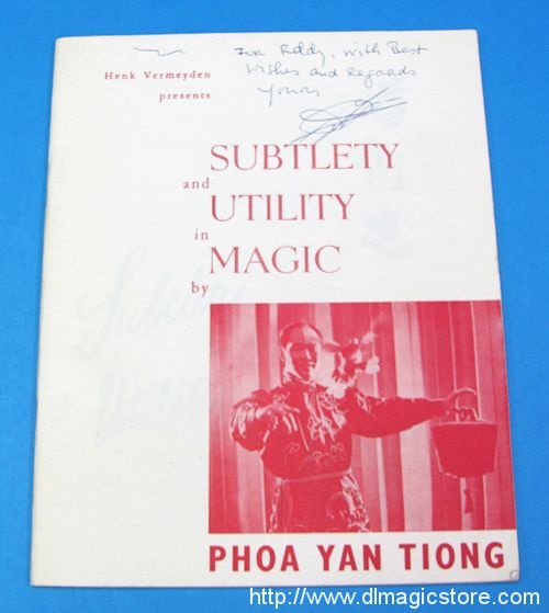 Phoa Yan Tiong – Subtlety and Utility in Magic