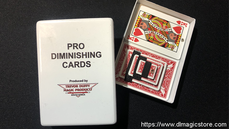 Pro Diminishing cards by Trevor Duffy (Gimmick Not Included)