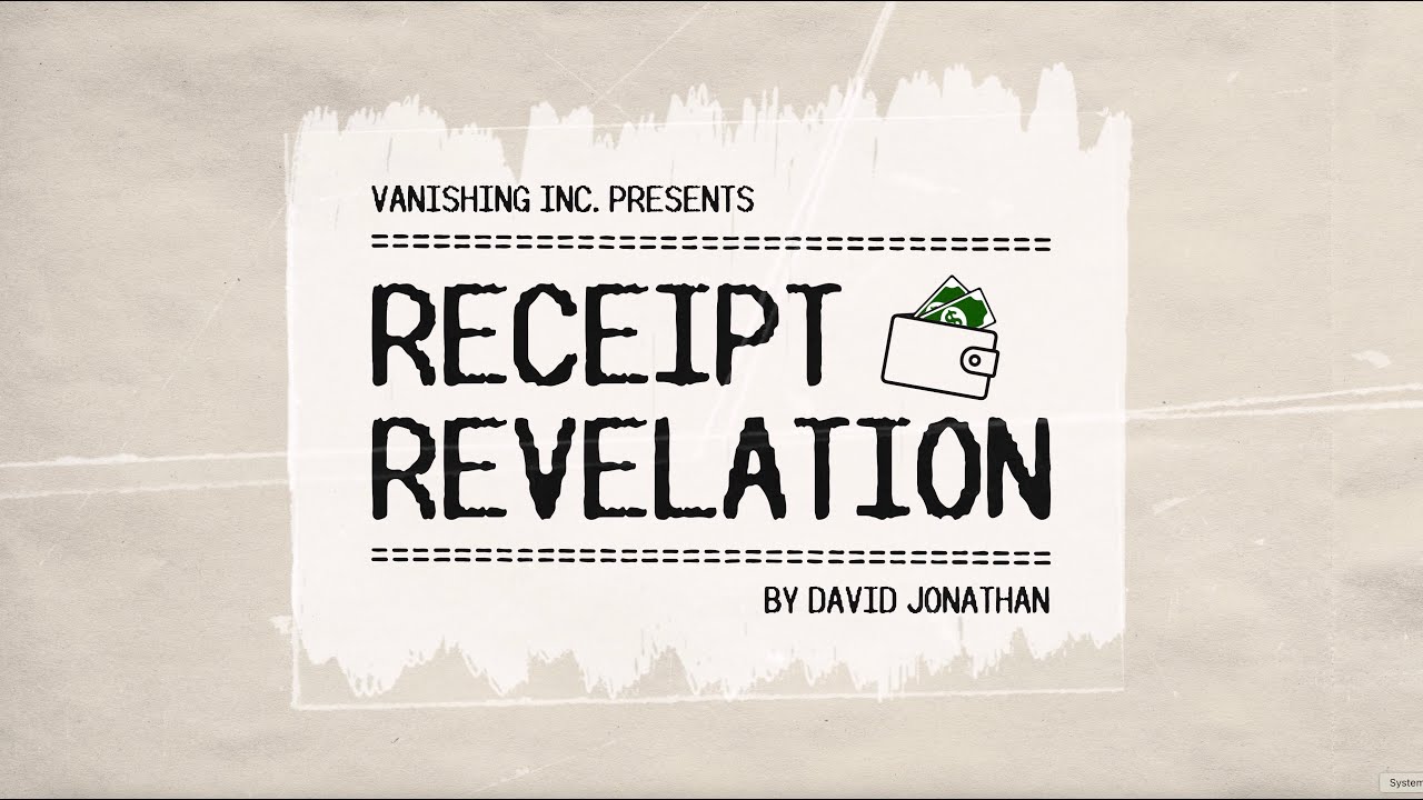 Receipt Revelation by David Jonathan