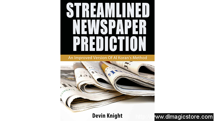 Streamlined Newspaper Prediction by Devin Knight eBook (Download)