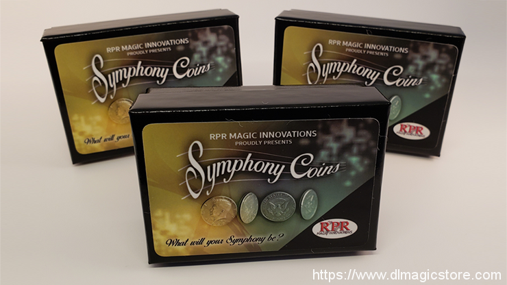 Symphony Coins by RPR Magic Innovations (Gimmick Not Included)