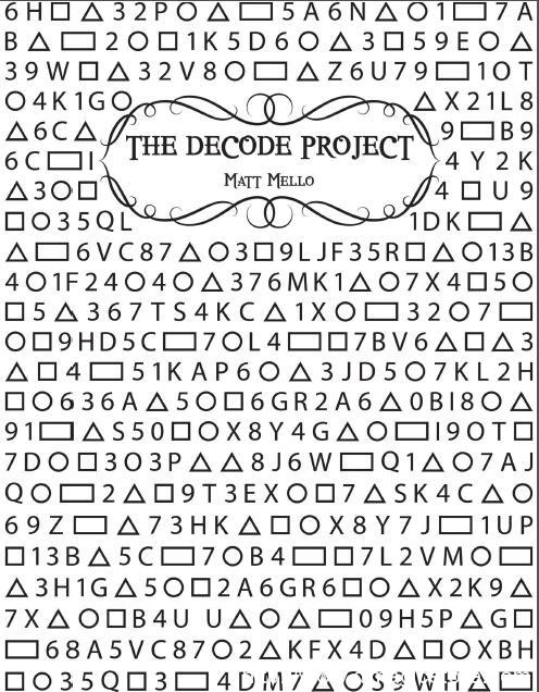 THE DECODE PROJECT by MATT MELLO