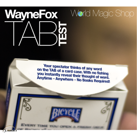 Tab Test by Wayne Fox and the World Magic Shop