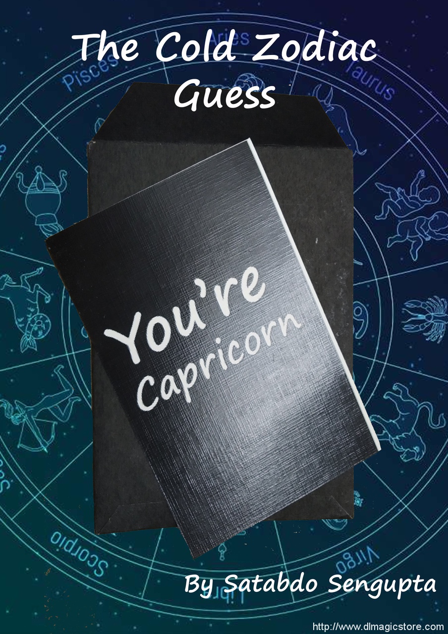 The Cold Zodiac Guess By Satabdo Sengupta (Pdf & Video Explanation) (Instant Download)