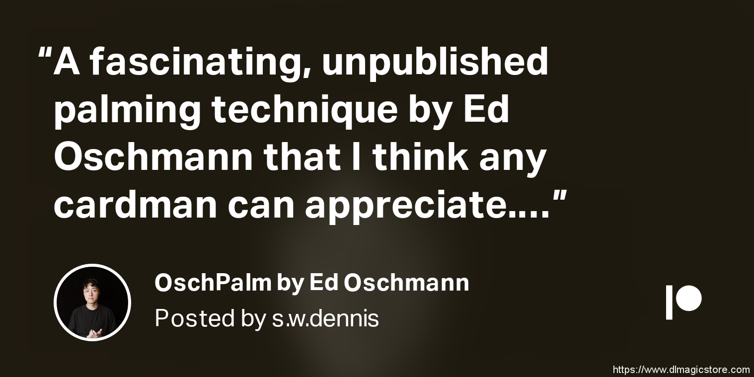 The OschPalm by Ed Oschmann