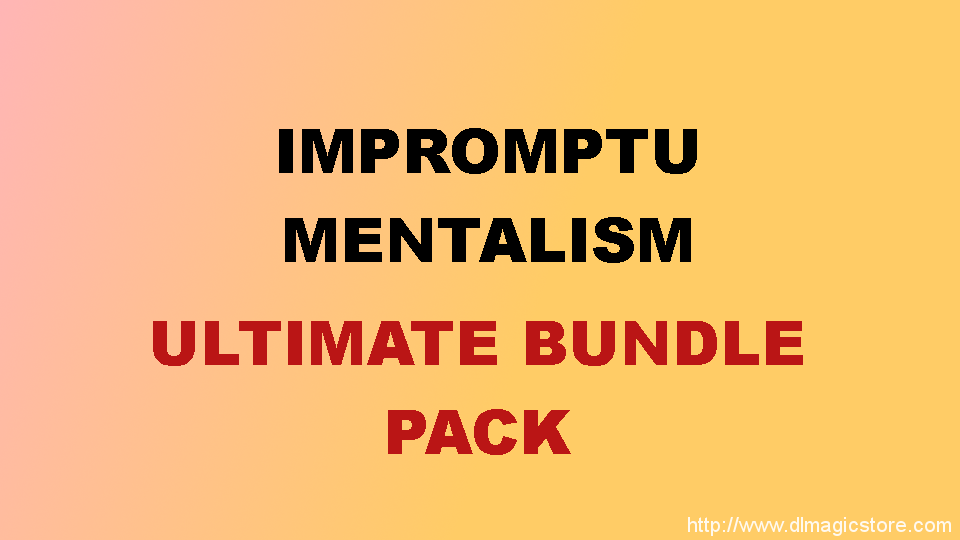 The Ultimate Mind Reading Bundle Pack by Sujat Mukherjee (Instant Download)