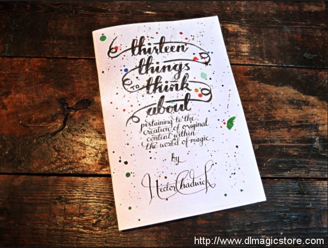 Thirteen Things To Think About By HECTOR CHADWICK