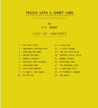 Tricks with a Short Card by U. F. Grant