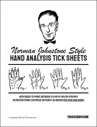 Norman Johnstone – NJ Style – Hand Analysis Tick Sheets