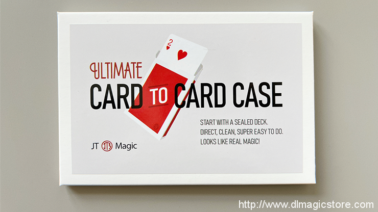 Ultimate Card to Card Case RED by JT (Gimmicks Not Included, Instructions Only)