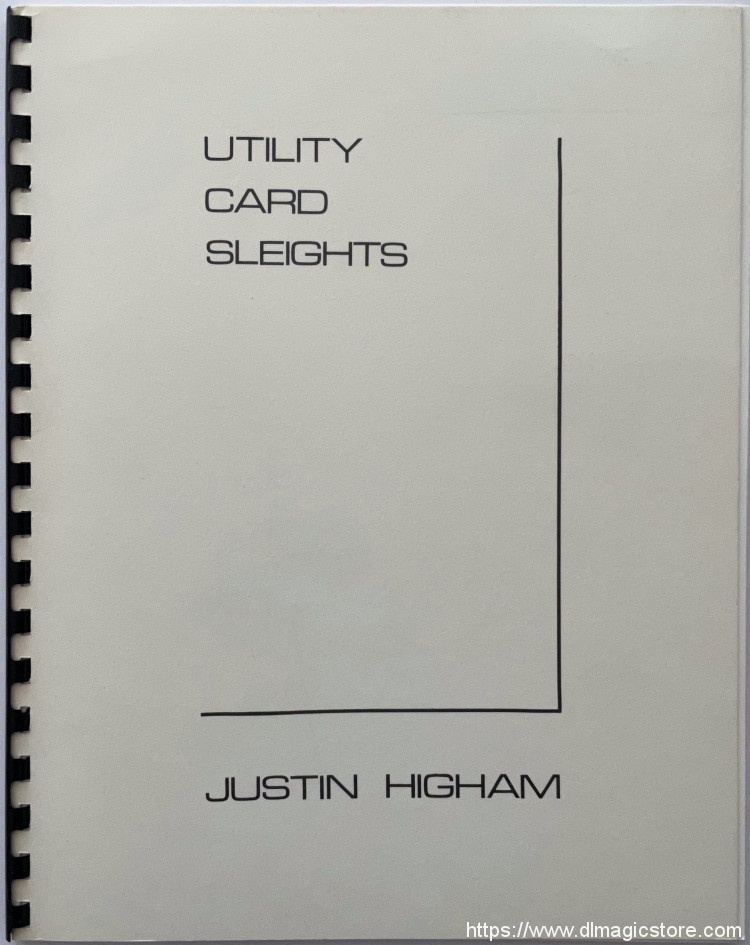 Utility Card Sleights by Justin Higham
