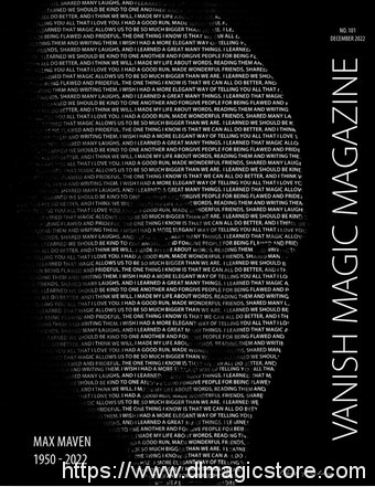Vanish Magic Magazine #101 December 2022