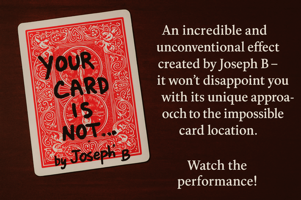 Your card is not By Joseph B (Instant Download)